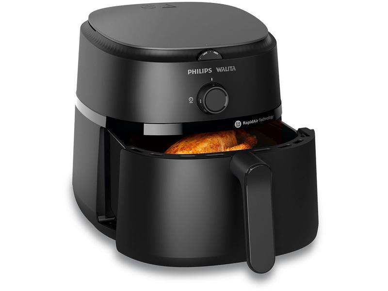 Imagem de Fritadeira Elétrica sem Óleo/Air Fryer Philips Walita Série 1000 XL NA130 Preta com Timer 6,2L