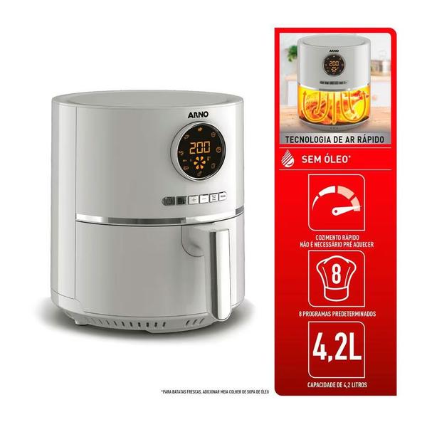 Imagem de Fritadeira Elétrica Sem Óleo Air Fryer Ultra Ufry Arno EY1111B2 Grafite - 220V