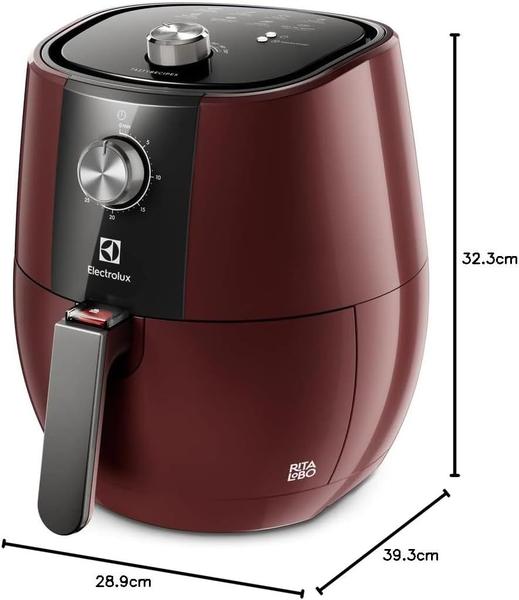 Imagem de Fritadeira Elétrica sem Óleo Electrolux Airfryer EAF31 4L 1400W vermelho 220V por Rita Lobo