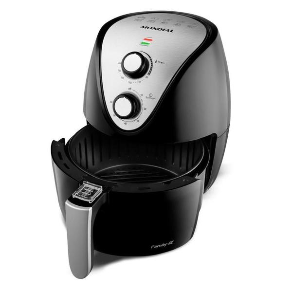 Imagem de Fritadeira Elétrica Sem Óleo Family IV Preta 3,5L 1500W Mondial 220V AF-30I