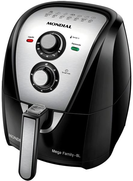 Imagem de Fritadeira Eletrica Sem Oleo Mondial Air Fryer Inox 8L Litros AFN-80-Bi - 220V/60HZ