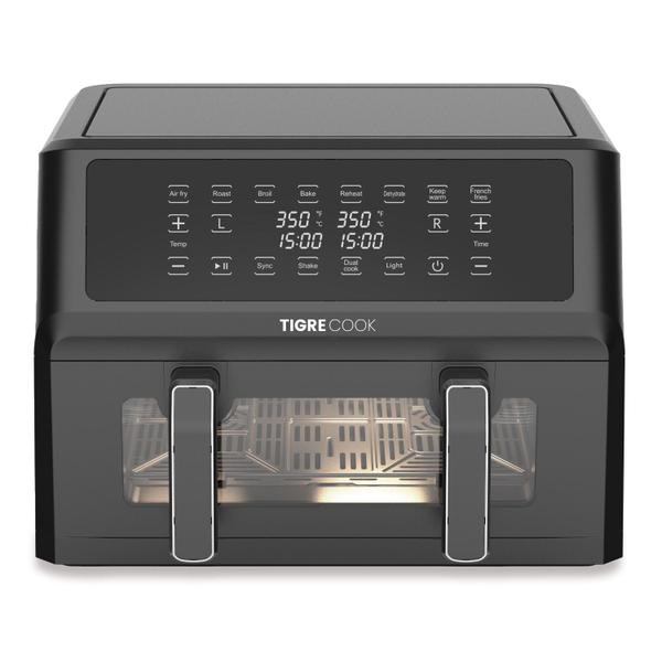 Imagem de Fritadeira Eletrica Tigrecook Dual AFT11002-Ul - 1700W - 11L - 110V - Preto