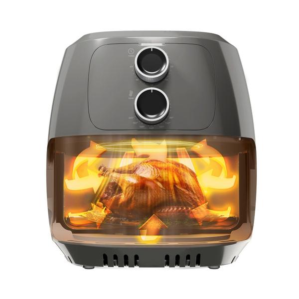 Imagem de Fritadeira Elétrica Wap Air Fryer Cinza 4l com Potência de 1500w Revestimento Antiaderente 127v