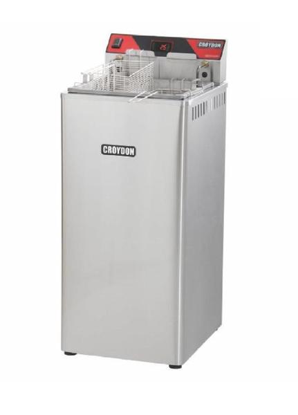 Fritadeira Elétrica Zona Fria FZ25-D Croydon 15L Óleo 2 Cestos Digital 5000Watts Imagem de Fritadeira Elétrica Zona Fria FZ25-D Croydon 15L Óleo 2 Cestos Digital 5000Watts