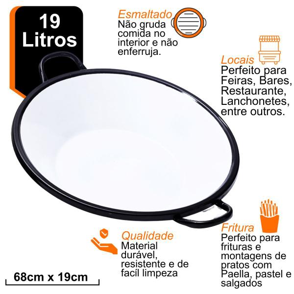 Imagem de Fritadeira esmaltada n 22 55 cm