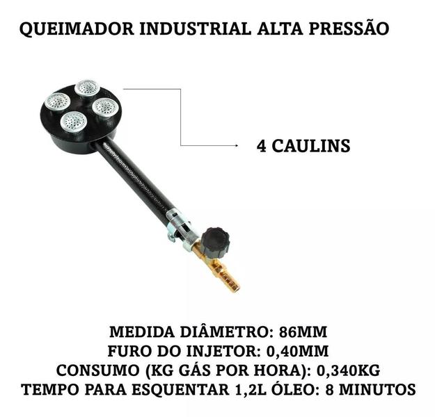 Fritadeira Fritador Pasteleiro Gás Fogão Industrial Pequeno - ROA Imagem de Fritadeira Fritador Pasteleiro Gás Fogão Industrial Pequeno
