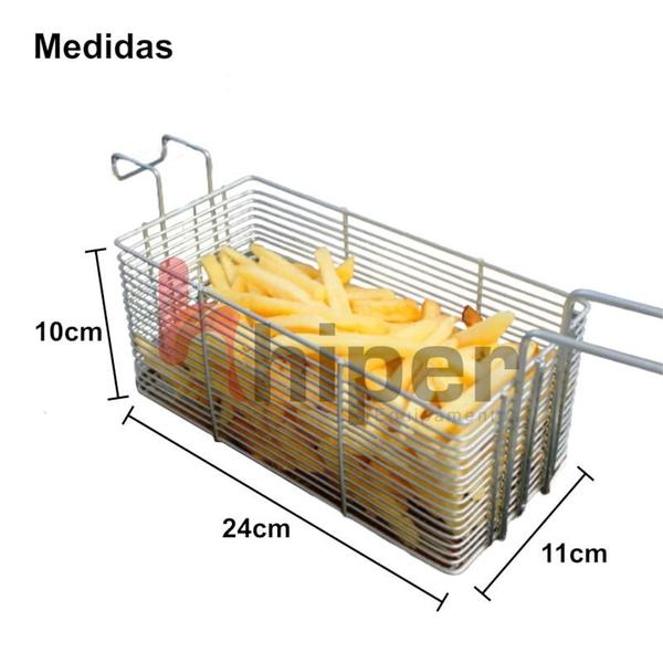 Imagem de Fritadeira Industrial a Gás  3 Litros  2 Cubas Inox Metvisa - FG3D