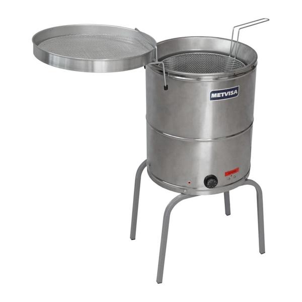 Imagem de Fritadeira Industrial Eletrica 20l 8000w Bi-Partido - METVISA - FIE20M