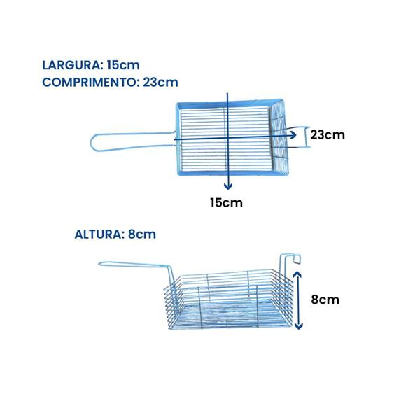 Imagem de Fritadeira Industrial Elétrica Cuba Profissional 5L Aço - Mais Vendido - Cozinha 220V