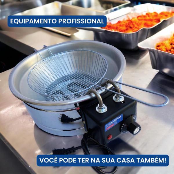 Imagem de Fritadeira Industrial Elétrica Tacho Profissional 5L - Casinha Industrial 