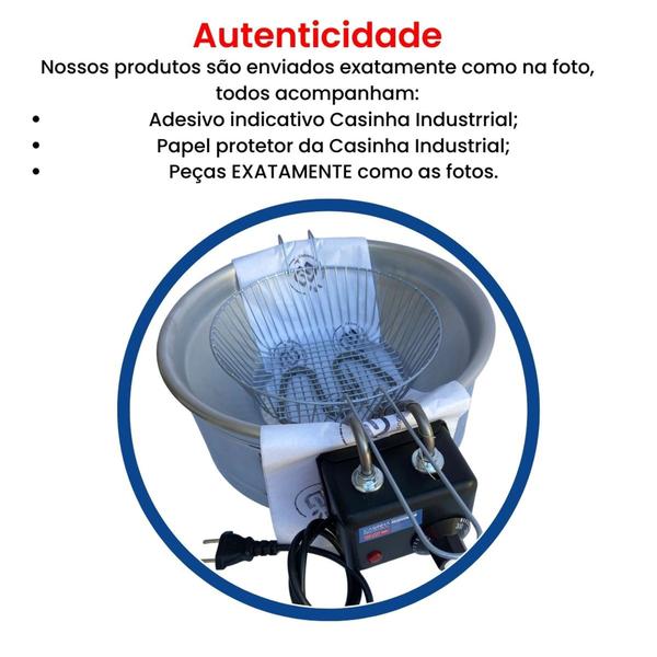 Imagem de Fritadeira Industrial Elétrica Tacho Profissional 5L - Casinha Industrial 