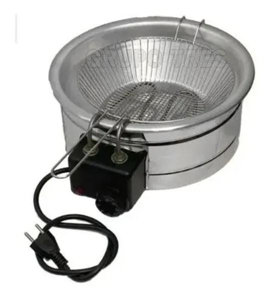 Fritadeira Industrial Elétrica Tacho Profissional 5L Óleo Limpa fácil - Grupo Três Imagem de Fritadeira Industrial Elétrica Tacho Profissional 5L Óleo Limpa fácil - Grupo Três
