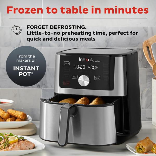 Imagem de Fritadeira Instant Pot 6 em 1, 4QT, Programas Personalizáveis, Aço Inox