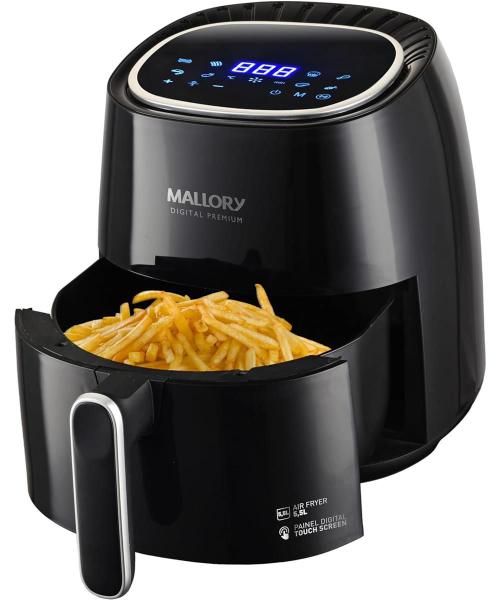 Imagem de Fritadeira Mallory Air Fryer Digital Premium 5,5 Litros Black