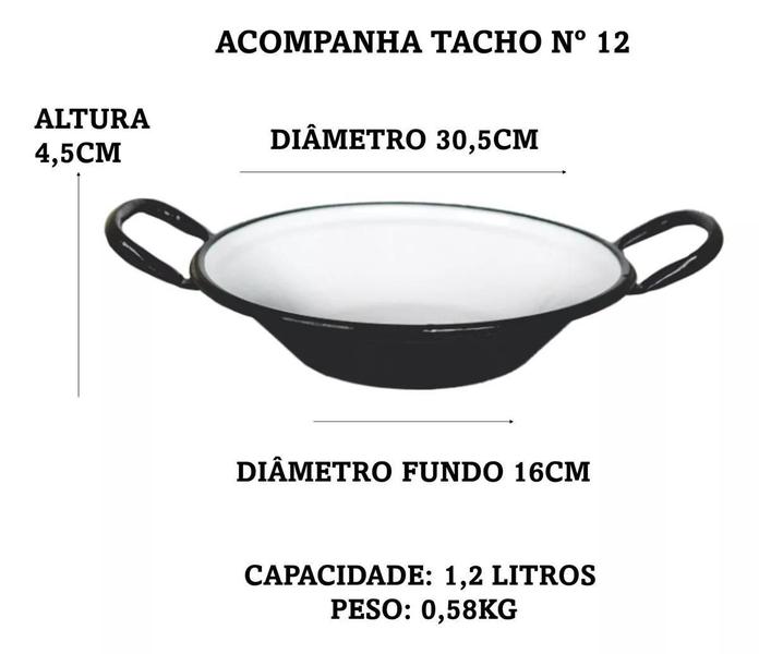 Imagem de Fritadeira Pasteleiro Fogão Industrial Inox À Gás Tacho Nº12