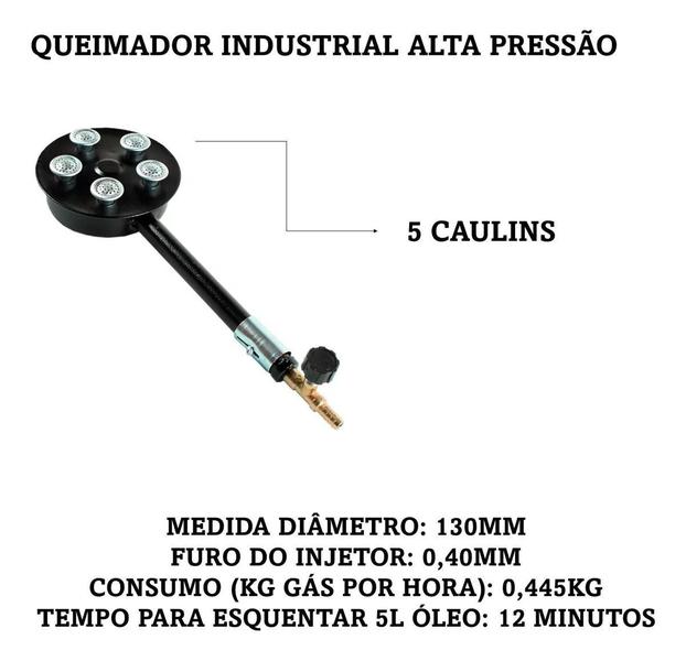 Imagem de Fritadeira Pasteleiro Médio Fogão À Gás Inox Com Tacho Nº18