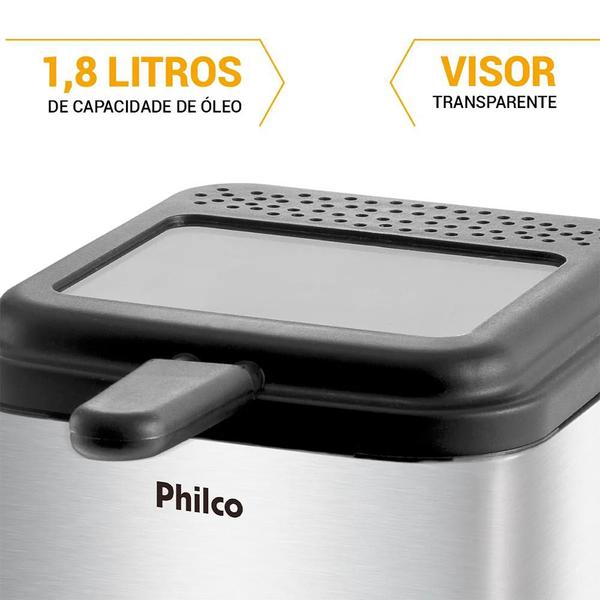 Imagem de Fritadeira Philco Deep Fry 900W Inox 1,8 Litros