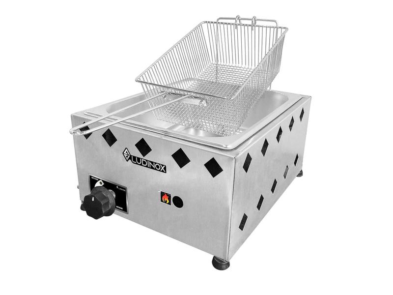 Imagem de Fritadeira Profissional 1 Cuba Inox 5 Litros Com Cesto