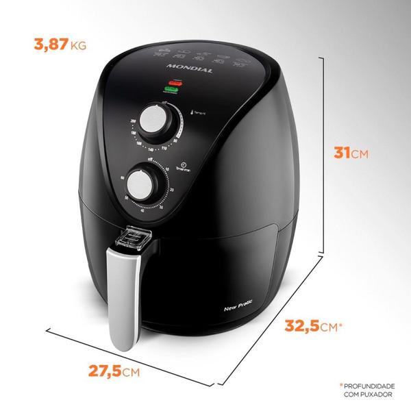 Imagem de Fritadeira sem Óleo Air Fryer 35l 1500w 220v - Af-31 Mondial