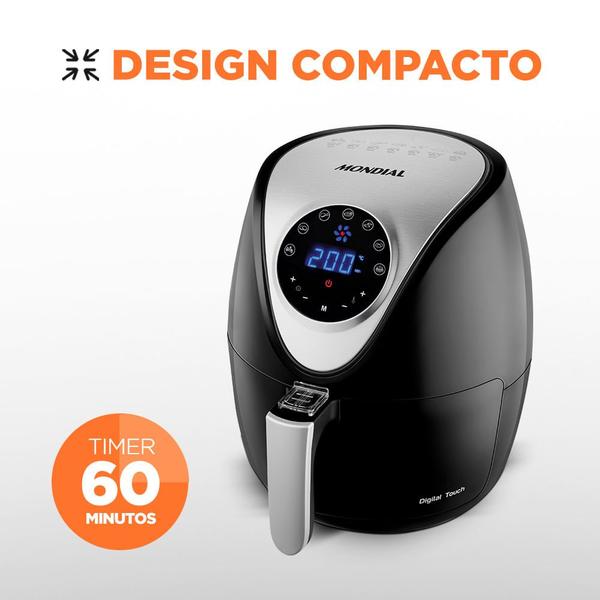 Imagem de Fritadeira sem oleo air fryer 3,5l mondial af-30-di 220v 1500w digital