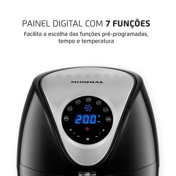 Imagem de Fritadeira sem Óleo Air Fryer 3,5l Mondial Af-30-di 220v