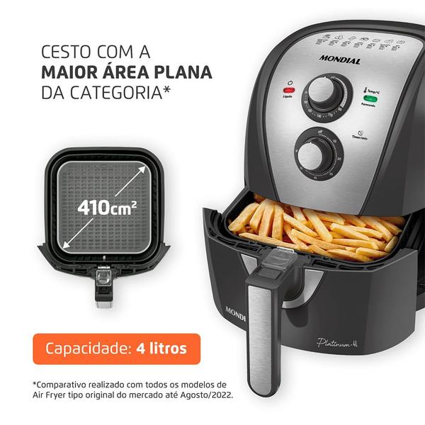 Imagem de Fritadeira Sem Óleo Air Fryer 4L Mondial AFN-40-PI