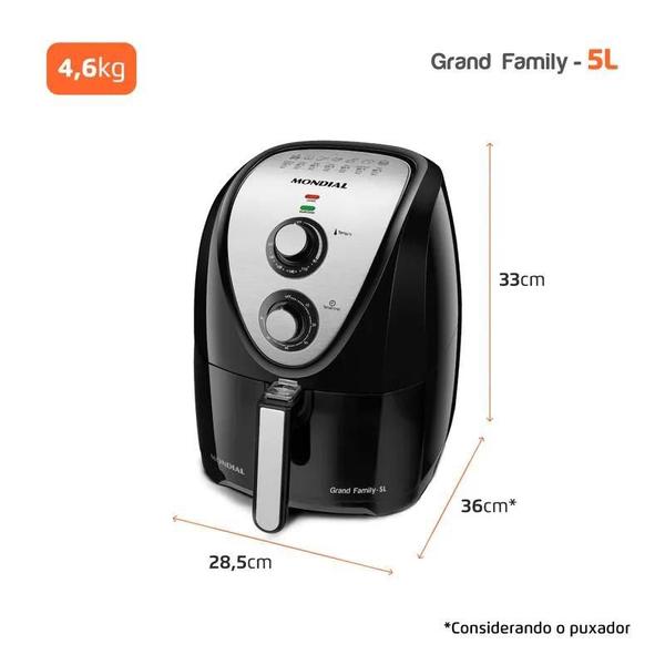 Imagem de Fritadeira Sem Óleo Air Fryer 5L Mondial AFN-50-BI 127V/60Hz .