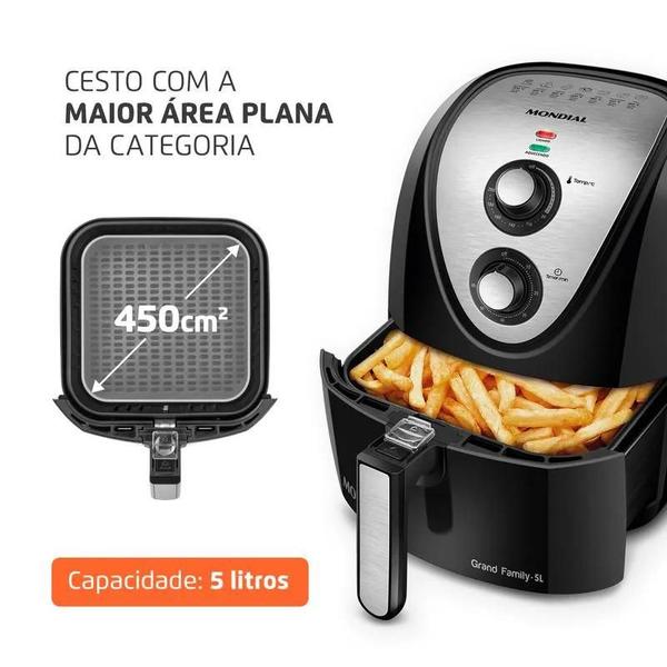 Imagem de Fritadeira Sem Óleo Air Fryer 5L Mondial AFN-50-BI 127V/60Hz .