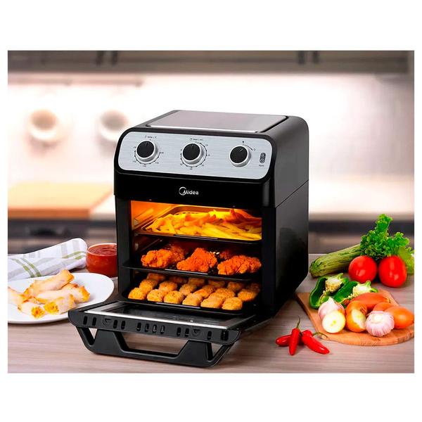 Imagem de Fritadeira Sem Óleo Air Fryer OvenFryer 12L Midea Preto 1700W 220V - FFA20P2