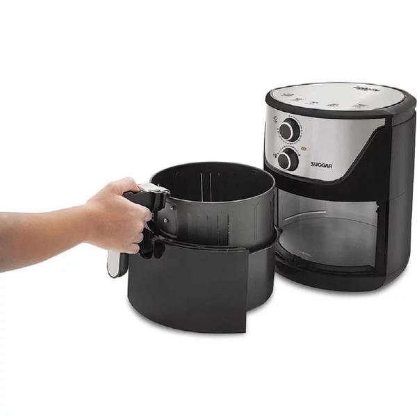 Imagem de Fritadeira Sem Óleo Air Fryer Suggar Ligth Fry 4L Preta 110V FT4001PT