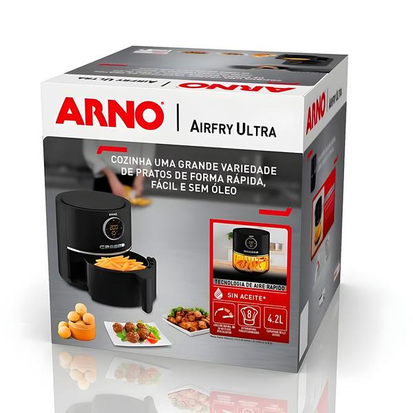 Imagem de Fritadeira Sem Óleo Arno, Air fryer Ultra 4,2 Litros, 220V - Preta