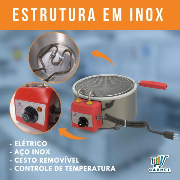 Imagem de Fritadeira Tacho Elétrico 3 Litros Com Cesto PR-310E Progás