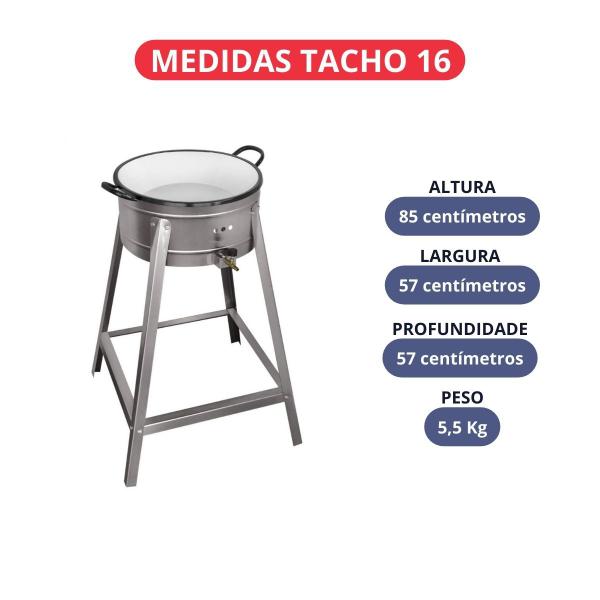 Imagem de Fritador a Gás com Tacho Inox 16 Polegadas 6L Cefaz