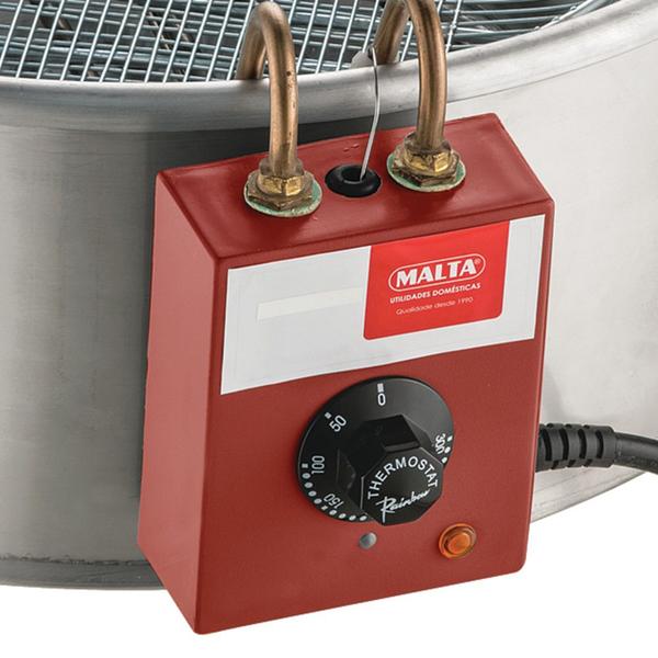 Fritador Elétrico Inox Tacho Alumínio 2 Termostatos 7L Malta Imagem de Fritador Elétrico Inox Tacho Alumínio 2 Termostatos 7L Malta