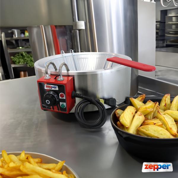 Imagem de Fritador Eletrico Tacho 3 Litros Inox Zepper ZP03E