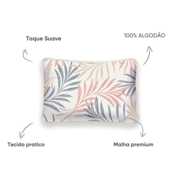 Imagem de Fronha 2 Peças Malha 100% Algodão Premium Estampada Appel Home