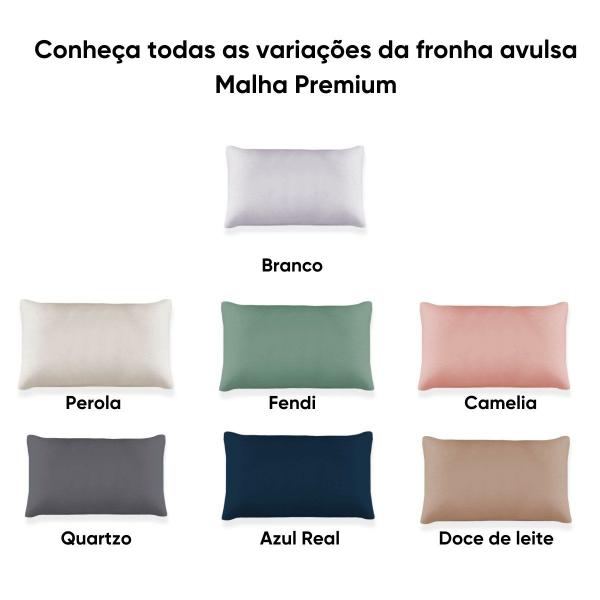 Imagem de Fronha 2 Peças Malha 100% Algodão Premium Lisa Appel Home