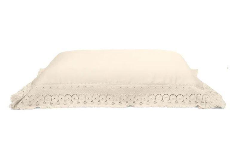 Fronha Avulsa Cristal Com Renda 300 Fios 50 X 90 Buettner Imagem de Fronha Avulsa Cristal Com Renda 300 Fios 50 X 90 Buettner