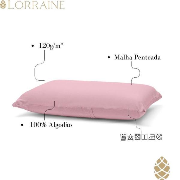 Fronha Avulsa Malha Penteada 100% Algodão Buettner - Rose Blush Imagem de Fronha Avulsa Malha Penteada 100% Algodão Buettner - Rose Blush