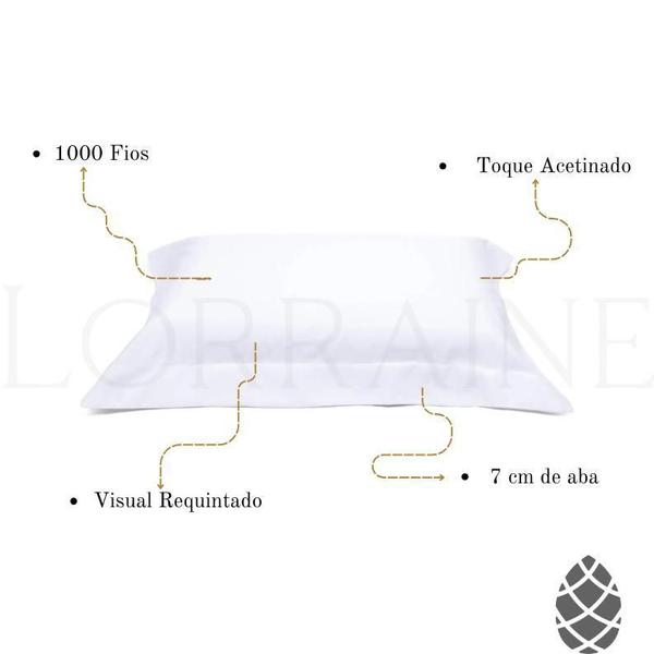 Fronha Avulsa Percal 1000 Fios Buettner 50Cmx70Cm Luxo Imagem de Fronha Avulsa Percal 1000 Fios Buettner 50Cmx70Cm Luxo