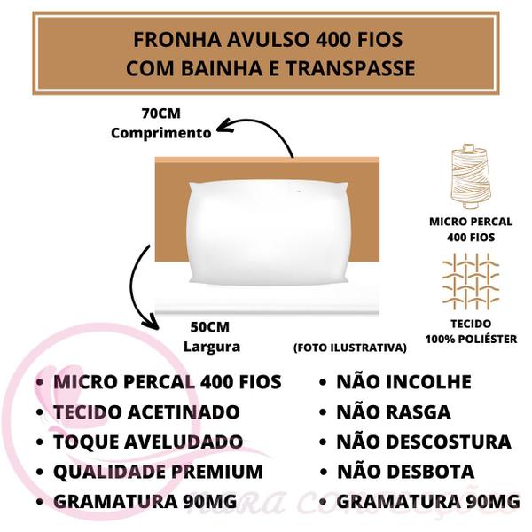 Imagem de Fronha Avulso 400 Fios LINHA PREMIUM Toque Macio