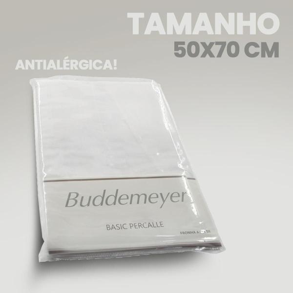 Imagem de Fronha Buddemeyer Travesseiro 50x70 180 fios Percalle Branca