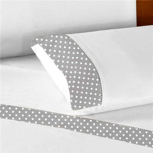 Fronha de Berço com Ponto Palito 30cm x 40cm Percal 180 fios - BEM ME QUER Imagem de Fronha de Berço com Ponto Palito 30cm x 40cm Percal 180 fios