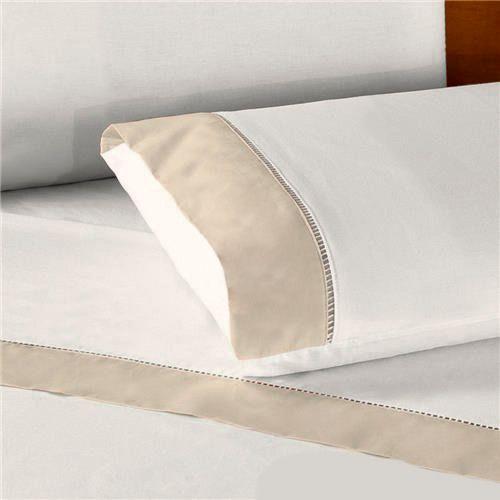 Fronha de Berço com Ponto Palito 30cm x 40cm Percal 180 fios - BEM ME QUER Imagem de Fronha de Berço com Ponto Palito 30cm x 40cm Percal 180 fios
