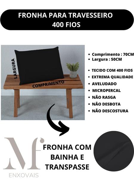 Imagem de Fronha de Travesseiro 400 Fios Avulso Toque Aveludado Lindo e Macio