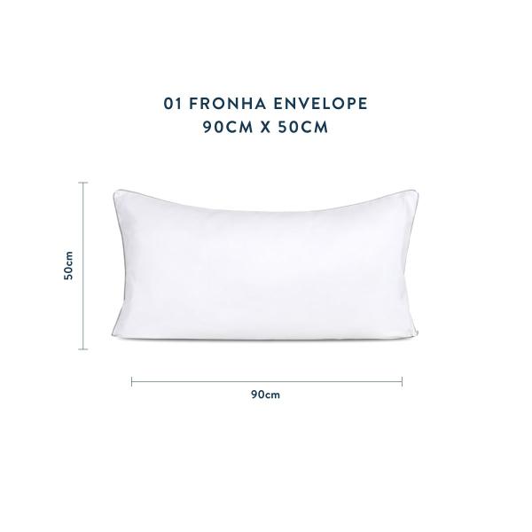 Imagem de Fronha Envelope Avulsa Para Travesseiro King 90cm x 50cm 200 Fios