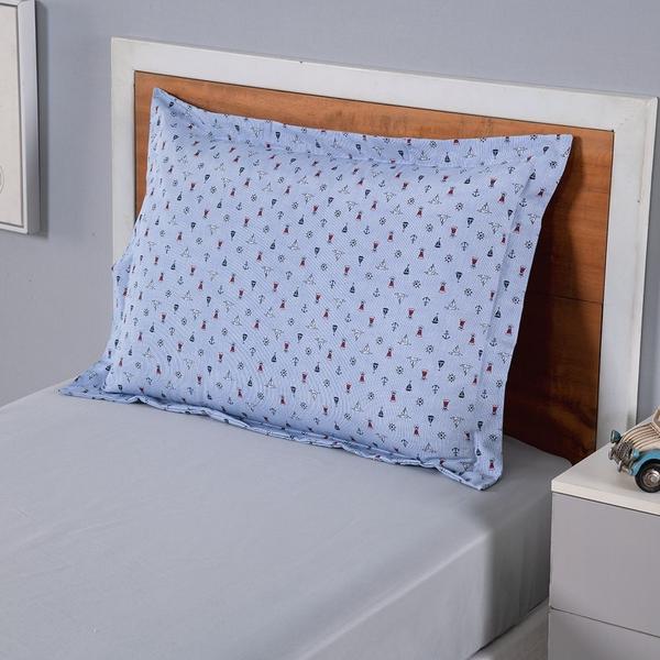Fronha Estampada Infantil Joy 1 Peça 70cm x 50cm 80% Algodão / 20% Poliéster Percal 180 Fios - Valle Distribuidora Imagem de Fronha Estampada Infantil Joy 1 Peça 70cm x 50cm 80% Algodão / 20% Poliéster Percal 180 Fios