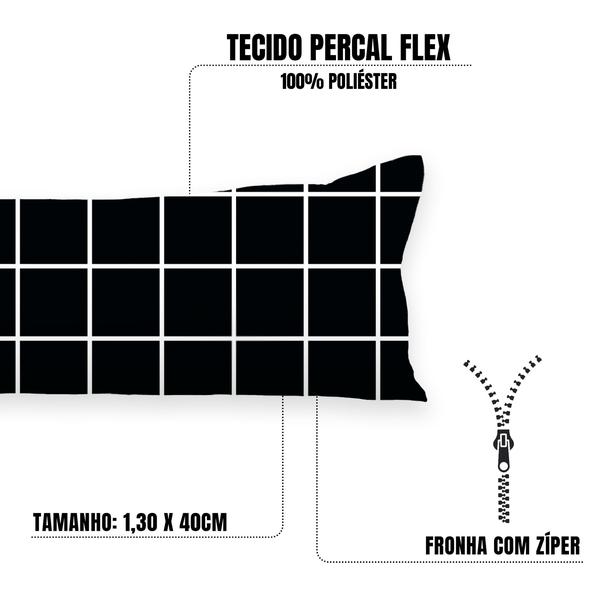 Imagem de Fronha Estampada Xuxão C/ Zíper 1,30x40cm Percal Flex 400 fios Toque Macio