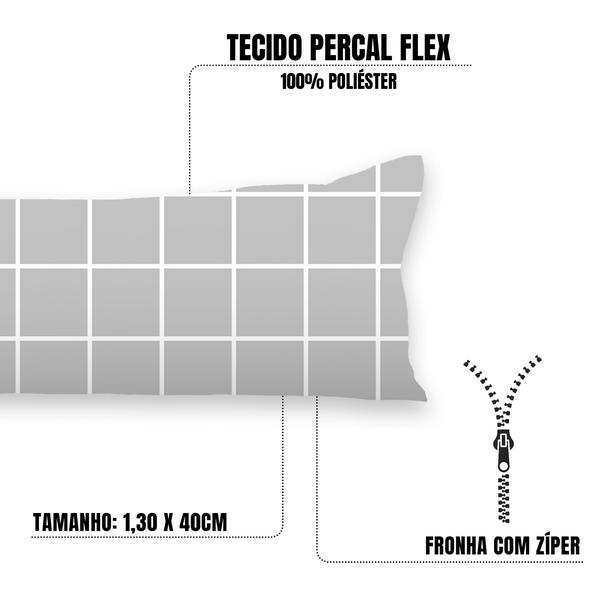 Imagem de Fronha Estampada Xuxão C/ Zíper 1,30x40cm Percal Flex 400 fios Toque Macio