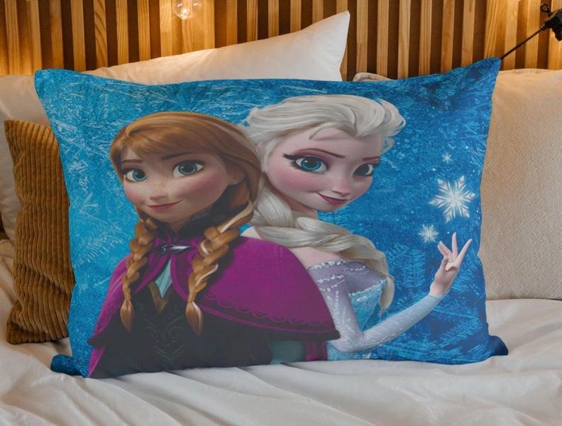 Imagem de Fronha Infantil Capa de Travesseiro Frozen Ana Elsa Olaf